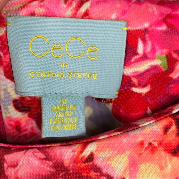 Cece Cynthia Steffe Sebella Floral Scuba Dress - Picture 6 of 8